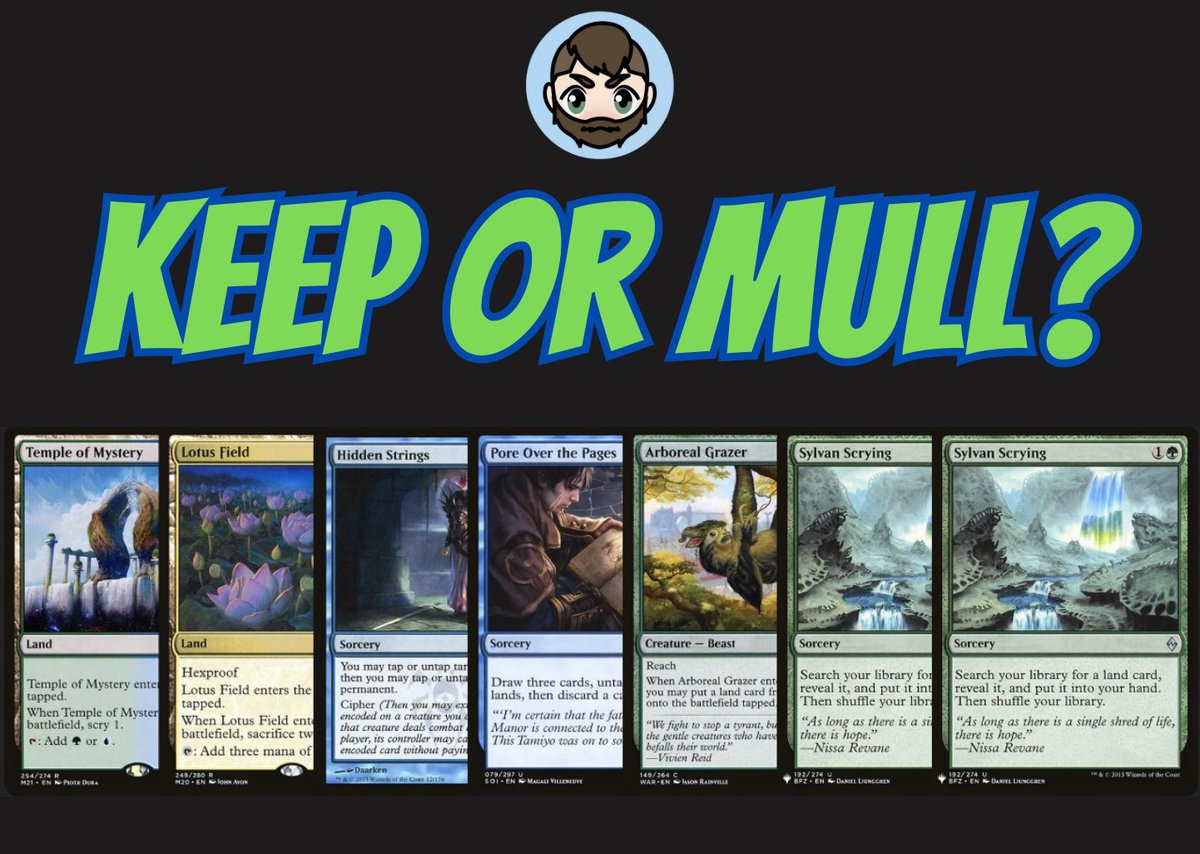LessAlex's tweet photo. Keep or Mull: You’re playing Pioneer Lotus Combo on the draw vs an unknown opponent.
#keepormull https://t.co/JYWdIGzSGI
