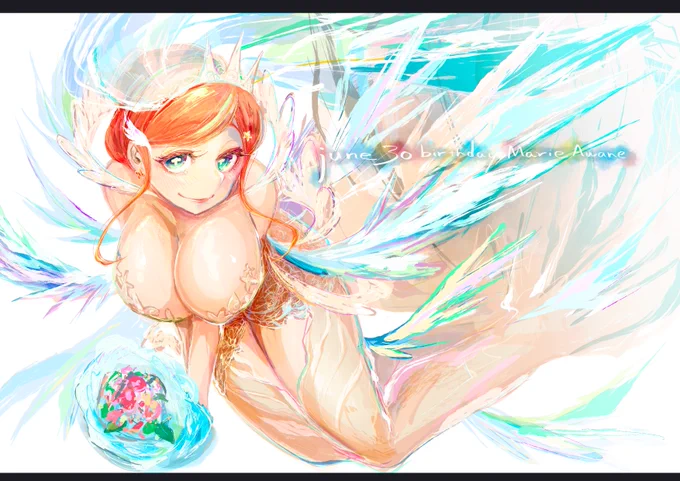 マリィさんお誕生日おめでとう〜!マリィさんはジューンブライドイメージが似合う#みてみてマリィ 