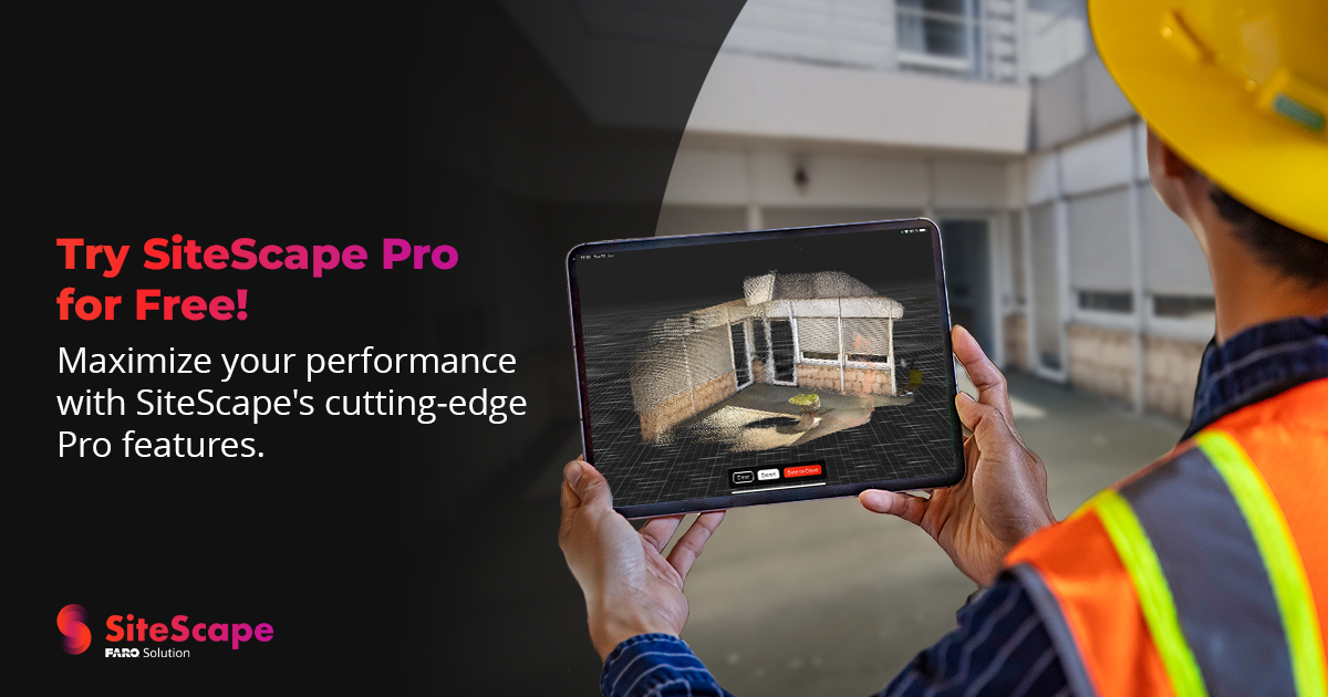 Unlock the full power of our site documenting features with a free, two-week trial of our Pro membership! SiteScape Pro includes large, high-resolution #3Dscans with Multi-Scan, unlimited storage with Pro Cloud, and more. Upgrade today in the app!