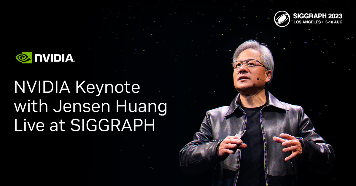 Join us at #SIGGRAPH2023 and hear from our founder and CEO Jensen Huang, who will present a special keynote on August 8. Get an exclusive look at our award-winning research, #OpenUSD developments, and #AI-powered solutions for content creation. nvda.ws/3CRNLhO