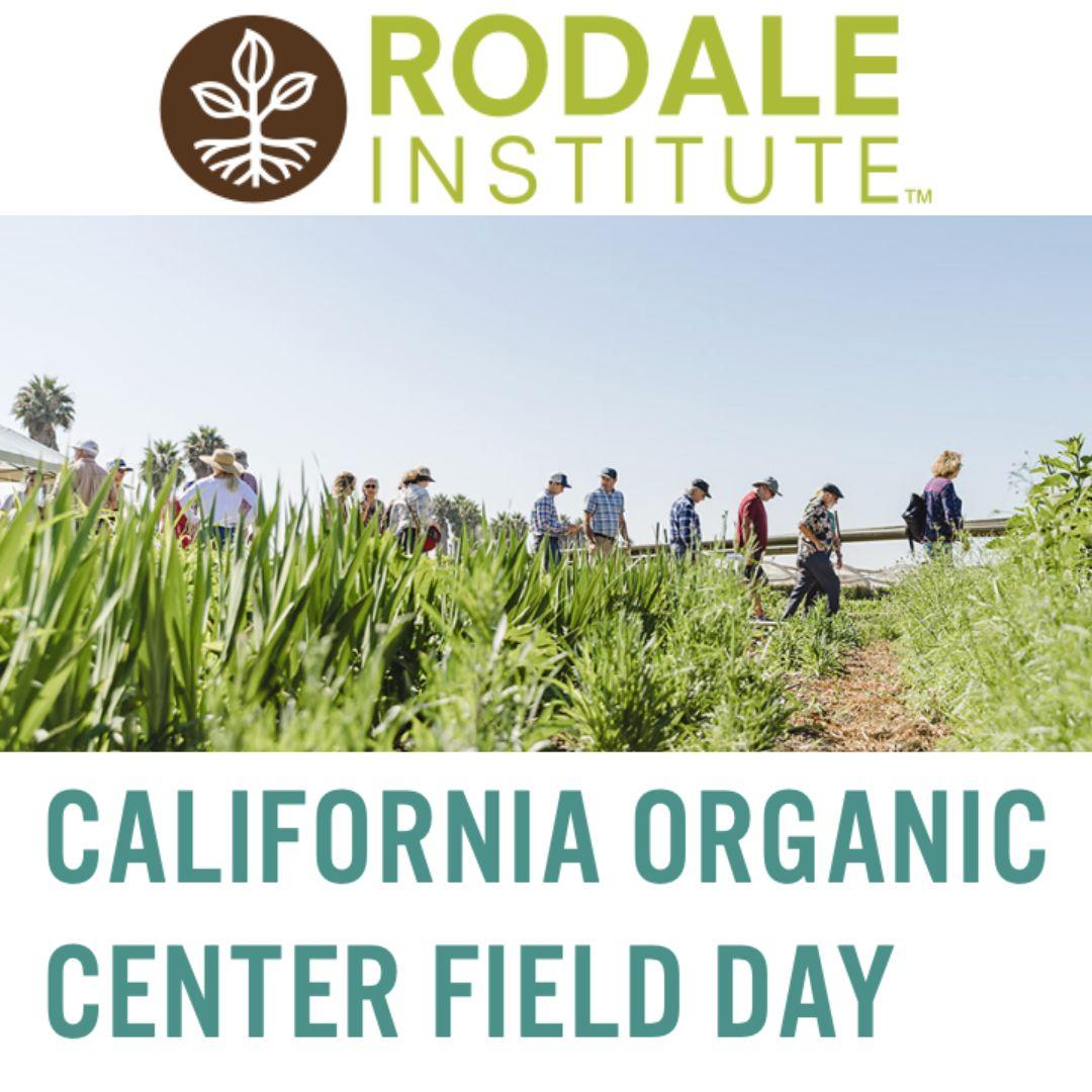 Organic Field Day at the California Organic Center 
July 11 from 11AM – 3PM PST.

Don’t miss this opportunity to learn more and network with others working in the organic agriculture space!

The cost to attend is $25, and registration is required. 
RSVP: conta.cc/3NMNUt7