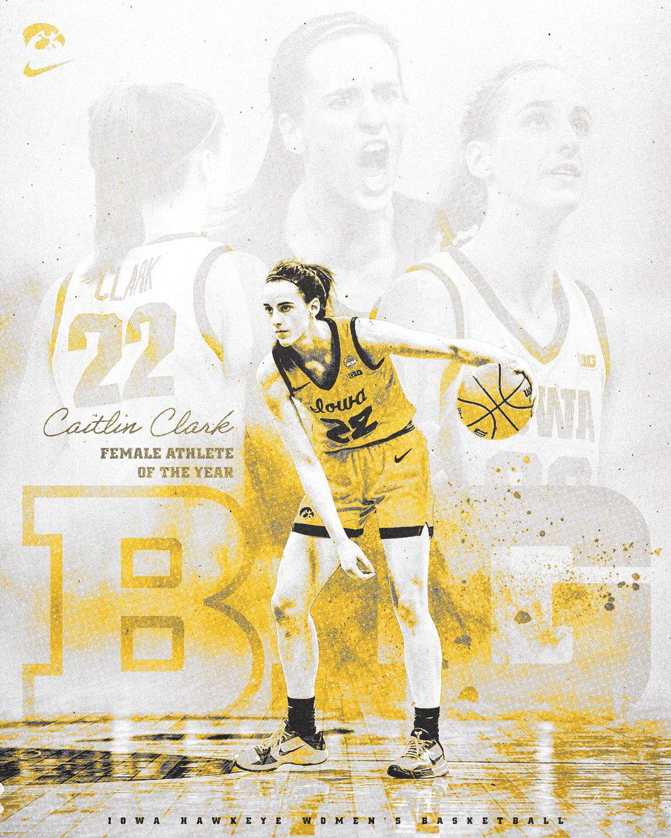 IowaWBB's tweet photo. 𝐁𝐢𝐠 𝐓𝐞𝐧 𝐀𝐭𝐡𝐥𝐞𝐭𝐞 𝐨𝐟 𝐭𝐡𝐞 𝐘𝐞𝐚𝐫 😤

@CaitlinClark22 x #Hawkeyes https://t.co/mDAoHBZ7nc