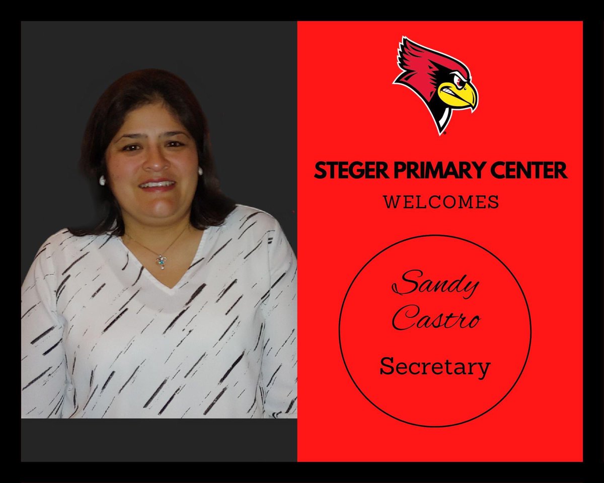 Join me in welcoming our new Secretary at SPC! We can't wait for students, staff, and families to meet Mrs. Castro this 2023-2024 school year!
Welcome to the SPC Team Mrs. Castro! We are looking forward to working with you this school year! <a href="/StegerPrimary/">Steger Primary Center</a> <a href="/Steger194/">Steger School District 194</a> #SPCCardinals