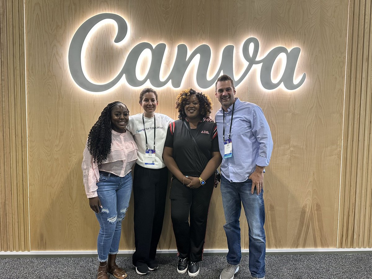 ITSTechyNatasha's tweet photo. Thank you to the @CanvaEdu for all that you’re doing to support schools all around the world. #Canva is a dream come true for fostering creativity and design thinking in the classroom. The features, ease of use, and ready-made templates make it my number 1 choice! #ISTELive23 https://t.co/i7cbqd7EOe