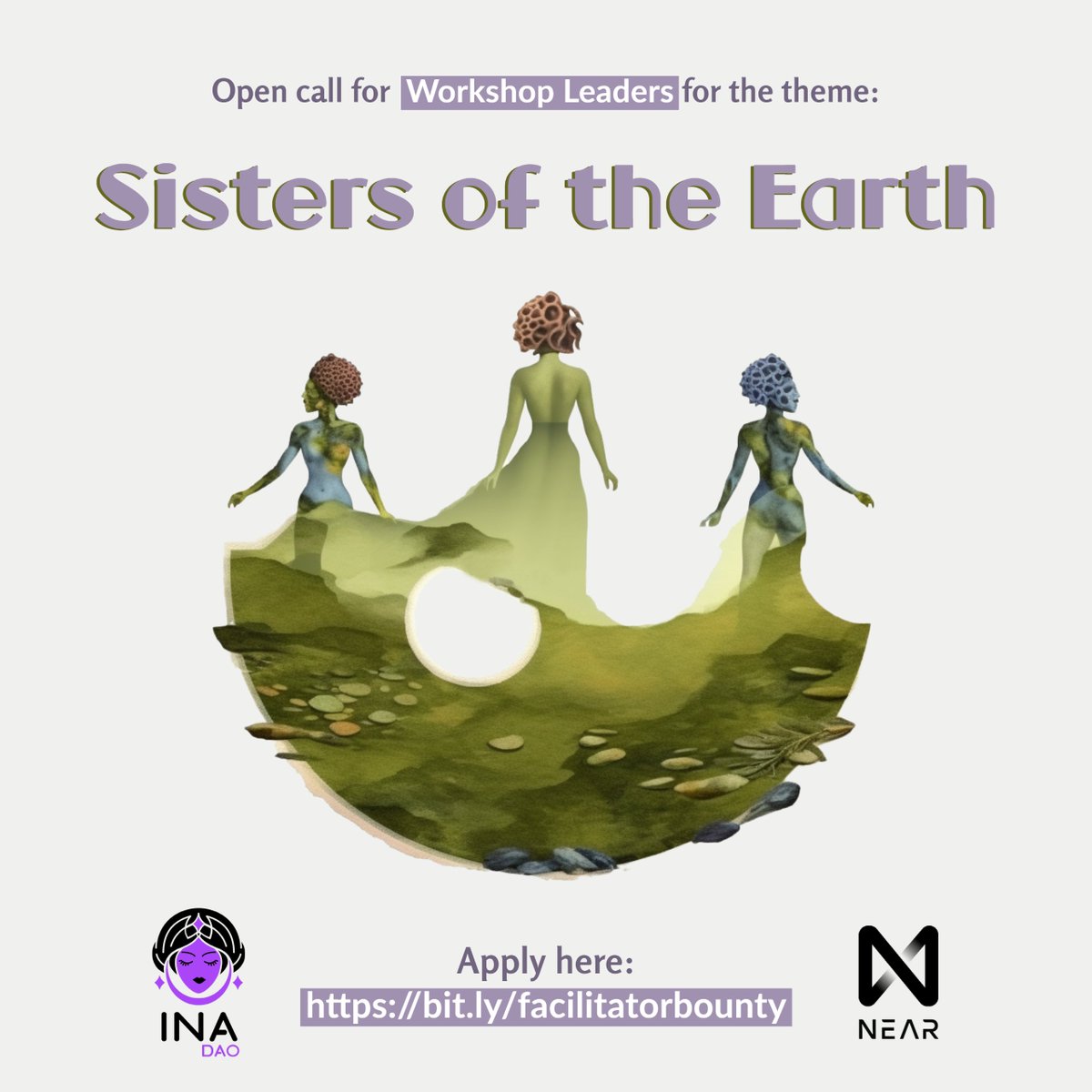 dao_ina's tweet photo. Hi community!
Ina DAO has opened another open call, this time we invite you to create and facilitate a workshop for our community ✨

Submit your idea here: 
https://t.co/UXRG9O8IQW

#nftart #cryptoart #inadao #NEARProtocol #NFTs #artist #community #DAO #femaleartist https://t.co/HdmcTGJnib