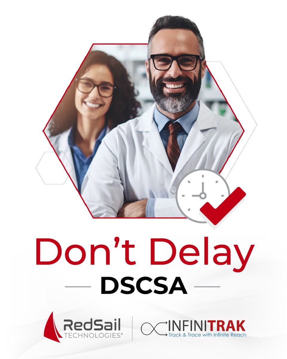 Enroll easily with our compliance partner, InfiniTrak. This compliance solution ensures you are equipped to navigate all aspects of the Drug Supply Chain Security Act. Have questions? Join our webinar! Learn more and get started: redsail.us/46lBdNf #pharmacy #DSCSA