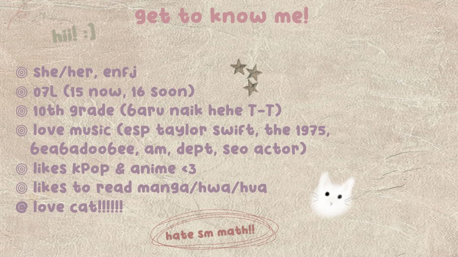 henloooo everyone! i'm new at #studytwt and i'm looking for new study moots 🐈🌷💗

help rt/like🧏🏻‍♀️, thank you so much <3
#AMBISVERSE #studyacc #ambistwt