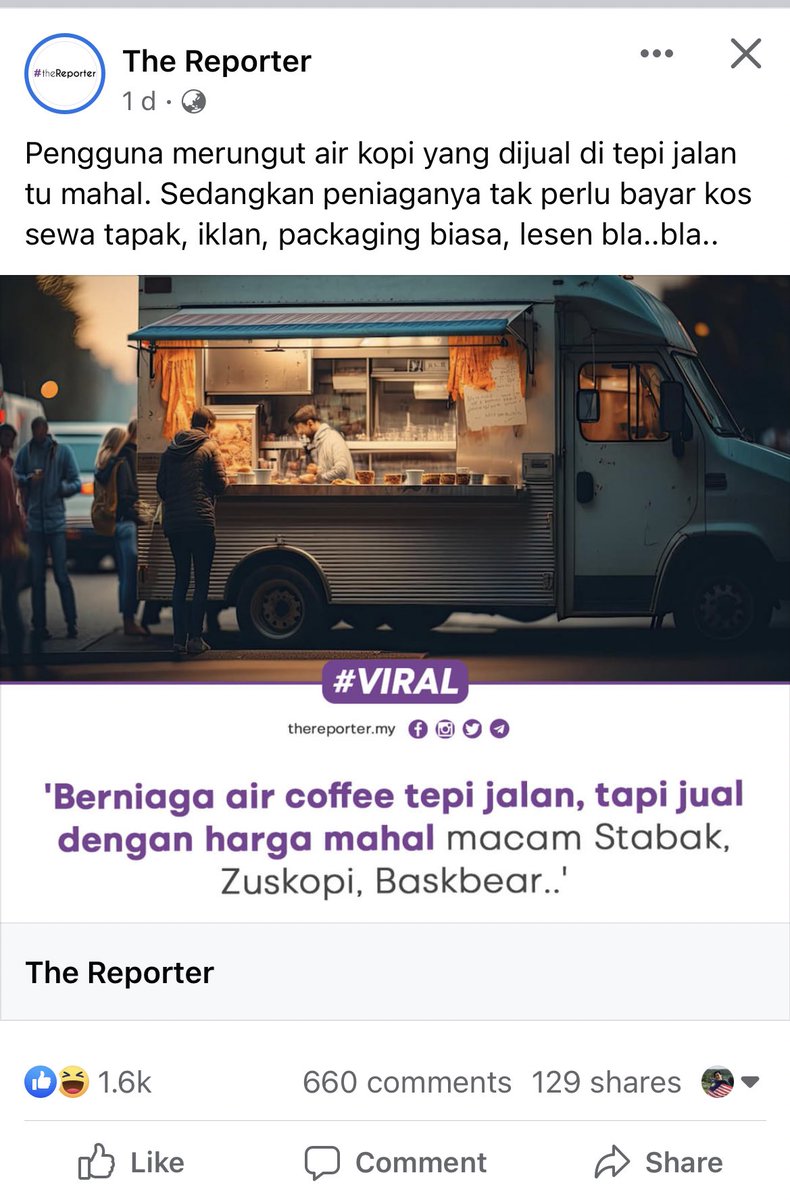 syazanisuhaimi_'s tweet photo. Menarik kalau nak kupas topik ni:

Air kopi tepi jalan mahal…
Baik beli Starbucks…
Patut jual murah je…

Macam-macam bunyi kan? Cuba korang baca dulu artikel ni, link kat bawah 👇🏻 https://t.co/NmVGQlN3vF