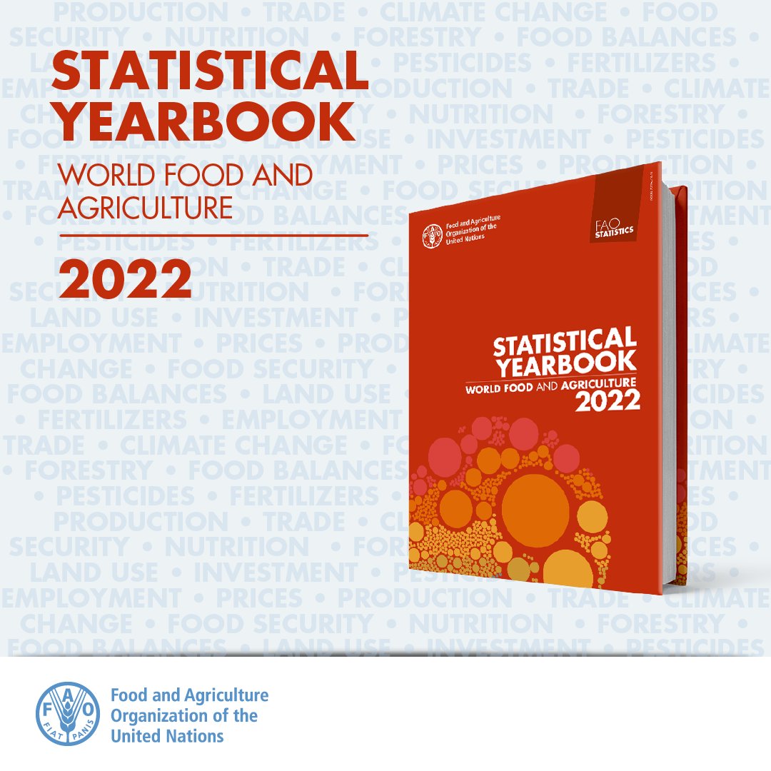Have you downloaded YOUR copy of the FAO Statistical Yearbook for 2022❓

Get it now - in time for your #WeekendReading📚...

#StatisticsTwitter

📕fao.org/documents/card…