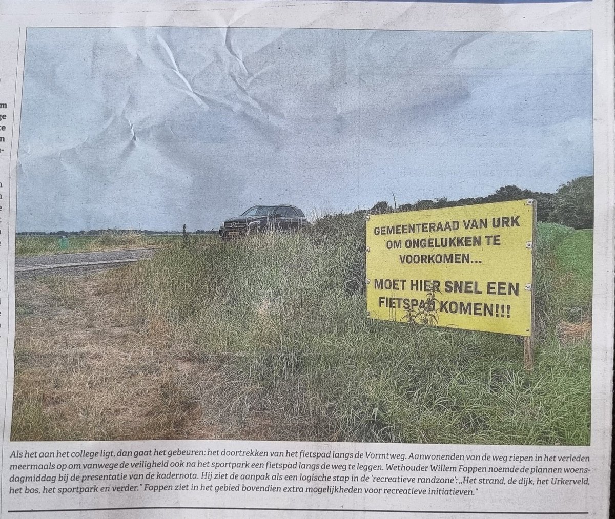 Eindelijk actie?  Hopelijk zo snel mogelijk, want het is echt nodig.