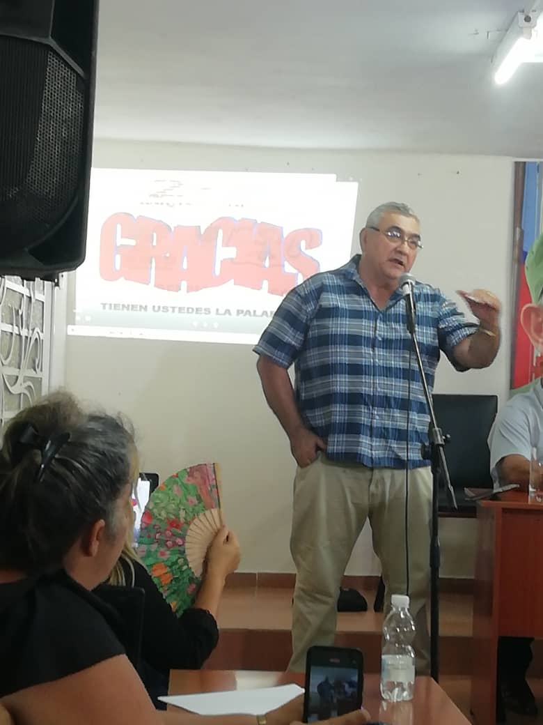 EL Viceministro del MICONS, Ricardo CARBAJO  en Conferencia Sindical de Mayabeque aborda  sobre la necesidad de trabajar en  el incremento de las exportaciones de áridos en el Caribe y sobre la utilización de los residuos de las canteras de MAYABEQUE <a href="/CubaCubacons/">Grupo Empresarial Construcción y Montaje</a>