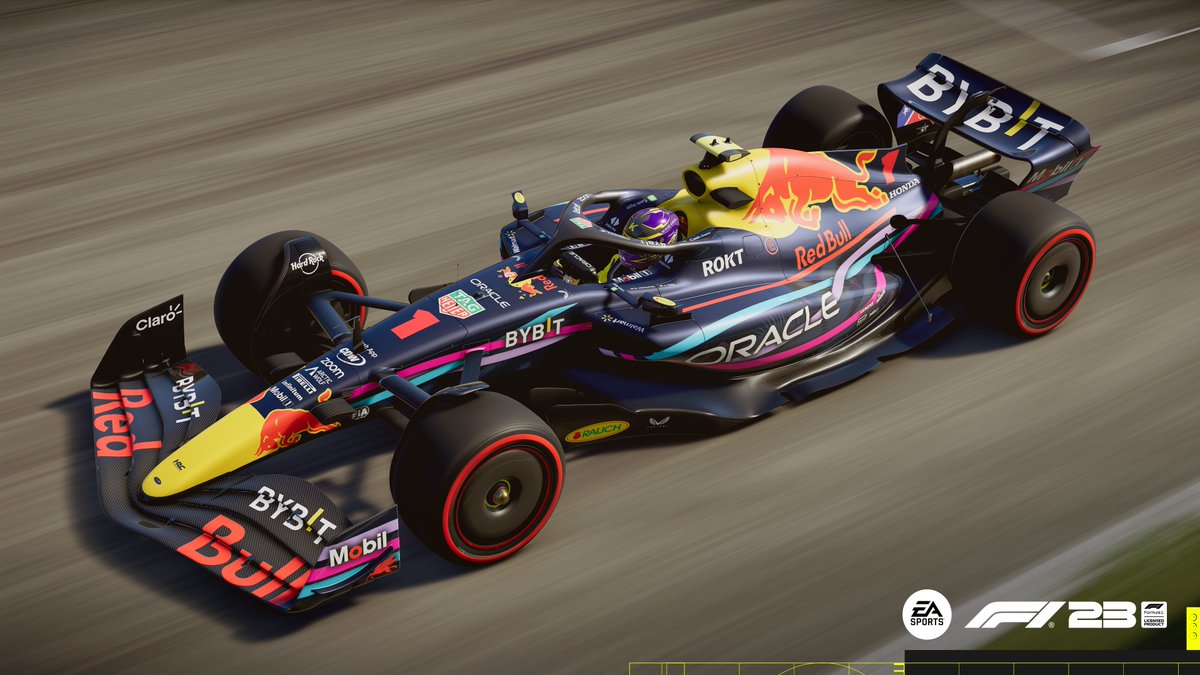 We're bringing back the heat of Miami with the <a href="/redbullracing/">Oracle Red Bull Racing</a> RB19 Miami livery in #F123 🌴

Beat the target time around the Red Bull Ring and you'll immediately unlock the livery for use on your F1® World or My Team cars #AustrianGP

More details 👉 x.ea.com/76915