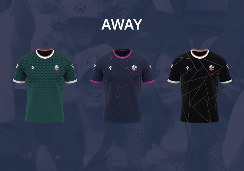 Which will be our away kit? Back to black, green or blue and pink #BWFC