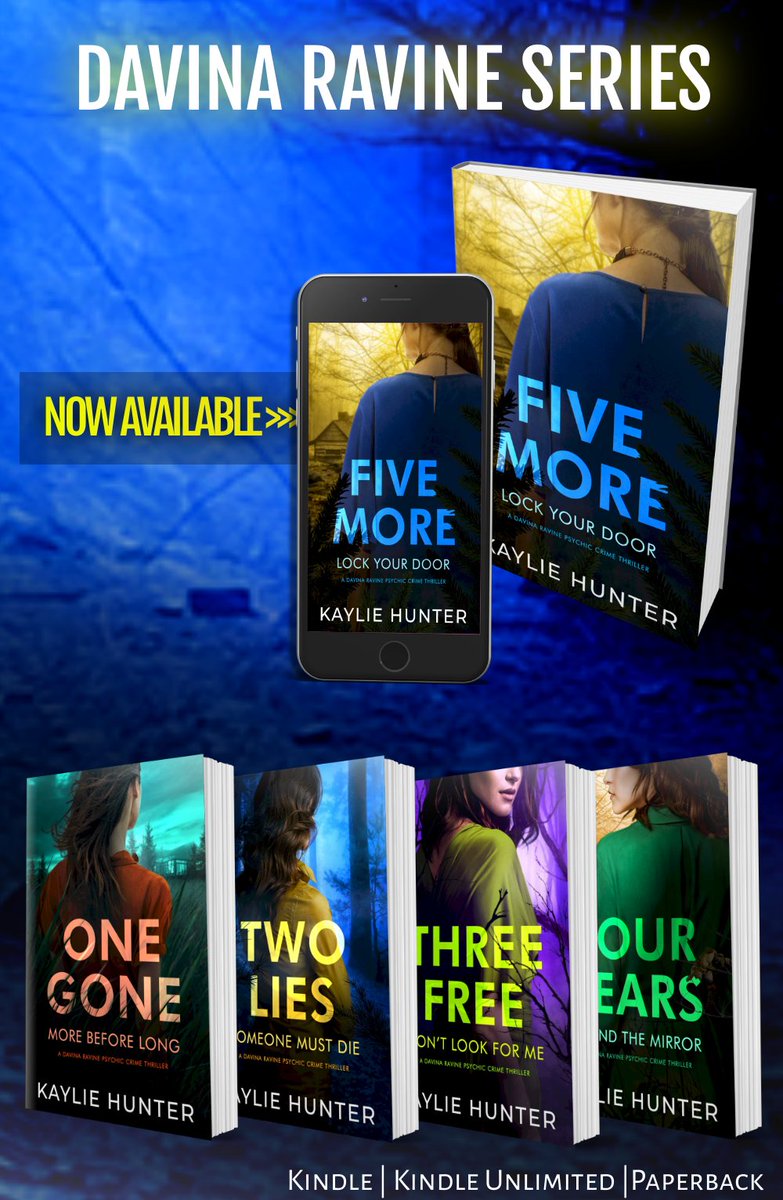 BooksByKaylie's tweet photo. 🥳Now available: Five More Lock Your Door  
Hold on, it’s about to get deadly when Davina’s sister starts a killing spree in Daybreak Falls. #KindleUnlimited #booklovers 

Kindle | Kindle Unlimited | Paperback: https://t.co/1Ok0kQ2IIn https://t.co/lO2CBjD2PM