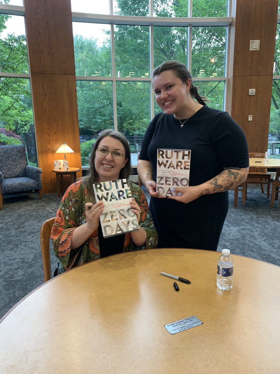 chellypooo34's tweet photo. I love you @RuthWareWriter WHAT AN ABSOLUTE DREAM 🥹😭🥰🫶🏼 can officially mark meeting my favorite author off of my bucket list ✔️ https://t.co/RtzzJkZhz2