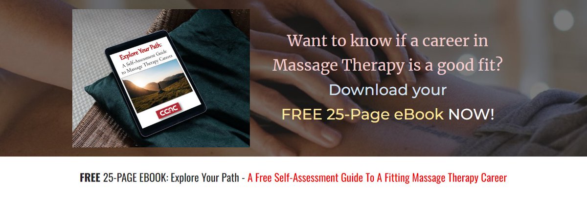CCACMassage's tweet photo. 🌟 Passionate about helping others? Is Massage Therapy a good fit? Find out now &amp; turn your passion into a fulfilling career 💙

🆓 Get your FREE Self-Assessment Guide today and take the first step towards a meaningful career! 📖

👉 https://t.co/brI0DYEEcW

@CCAC #MassageTherapy https://t.co/wDdM59ZIMA