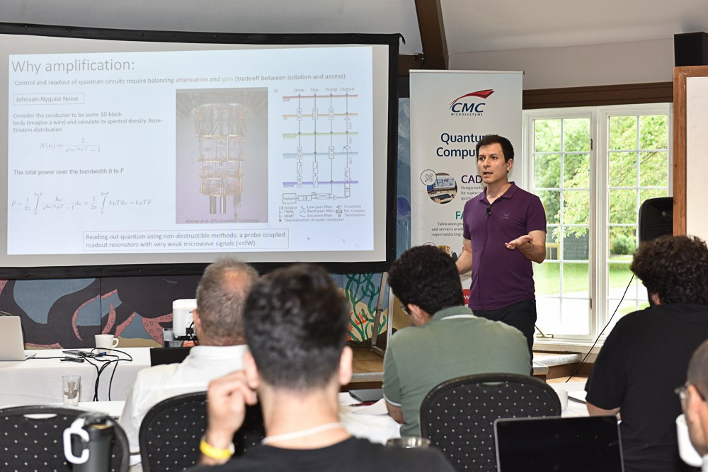 CMCMicrosystems's tweet photo. Notre atelier : Créer votre propre dispositif quantique supraconducteur 2023 bat son plein. 
Merci à nos partenaires @economie_quebec, @MinFitzgibbon, @IQ_USherbrooke, @SiemensCanada, @riclive, @QuantumQai, @quantum_bc   
#quantum
#quantumcomputing https://t.co/LIb6mDfYjJ