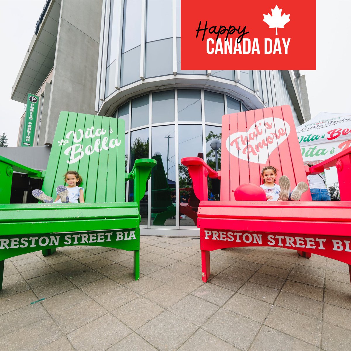 Happy Canada Day 🇨🇦
This year's celebrations are hosted @ Lebreton Flats. Why not stop by #LittleItalyOttawa - hit up a patio for some food &amp; drinks or pick up some🍦- all without missing the action 🎉
Please look at road closure info online before heading out to avoid delays.