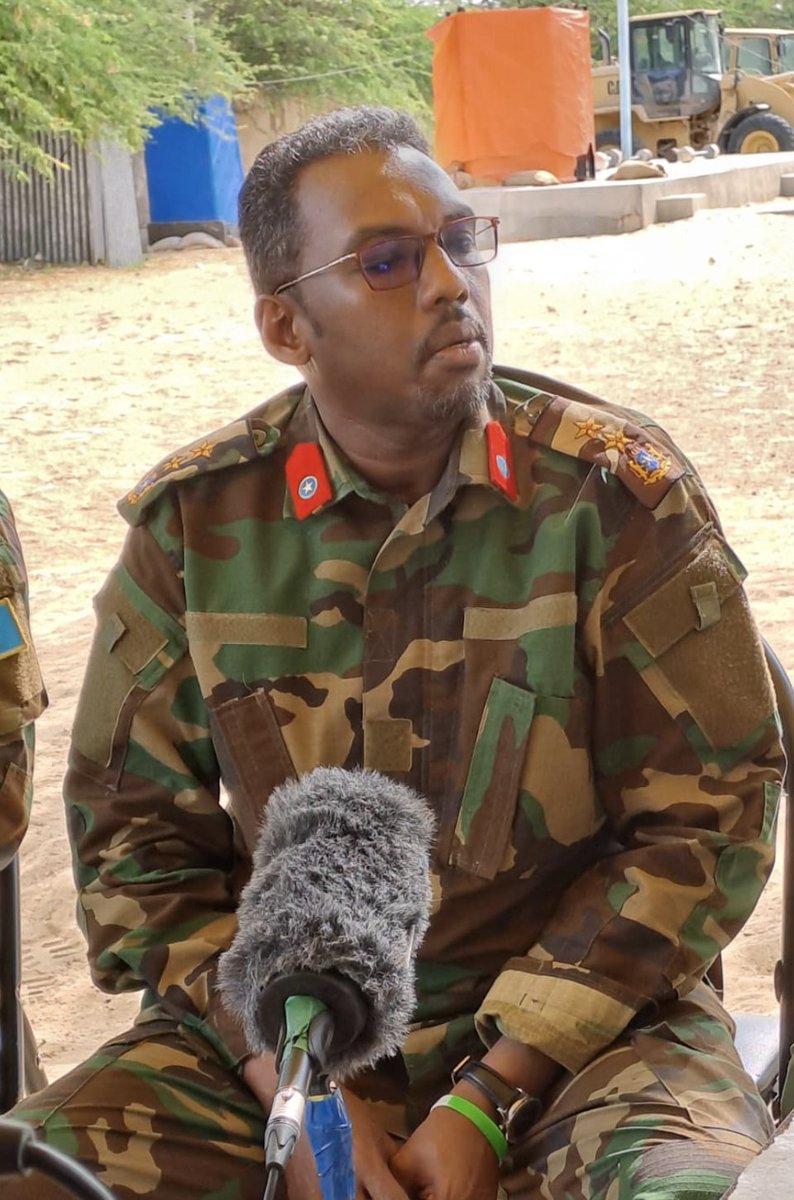 ATMIS_Somalia's tweet photo. #ATMIS today concluded the first phase of  troop withdrawal with the handover of #Mogadishu’s Aljazeera One Training Forward Operating Base (FOB) and  #Jubaland State’s Gherille FOB to the Somali Security Forces (SSF). The former, manned by @UPDF_, was handed over to the #SSF by ATMIS Sector One Commander, Brig. Gen. Peter Omola, while the latter was handed over to the #Jubaland Security Force by @KDFinfo Gherille FOB Commander, Maj. Shitanda Terence Soita.
This brings the total number of FOBs handed over to SSF to six, while the Marka Ayub facility was closed. #ATMIS is expected to withdraw 2000 troops by the end of June in line with @UN Security Council resolutions 2628 and 2670.