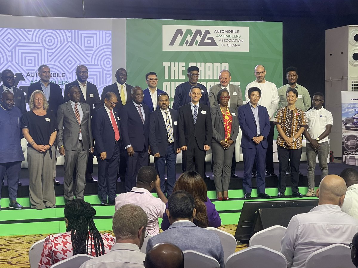 DiploDevBeth's tweet photo. On 27 of June I was delighted to join Minister of Trade and Industry Hon K.T Hammond, CEOs of 6 Auto Assemblers in 🇬🇭, #AAAG, #AAAM @ the Ghana Automotive Summit 2023 to celebrate the incredible success story of 🇬🇭 auto manufacturing sector and UK's support for making this happen https://t.co/GyeKO2n5fM