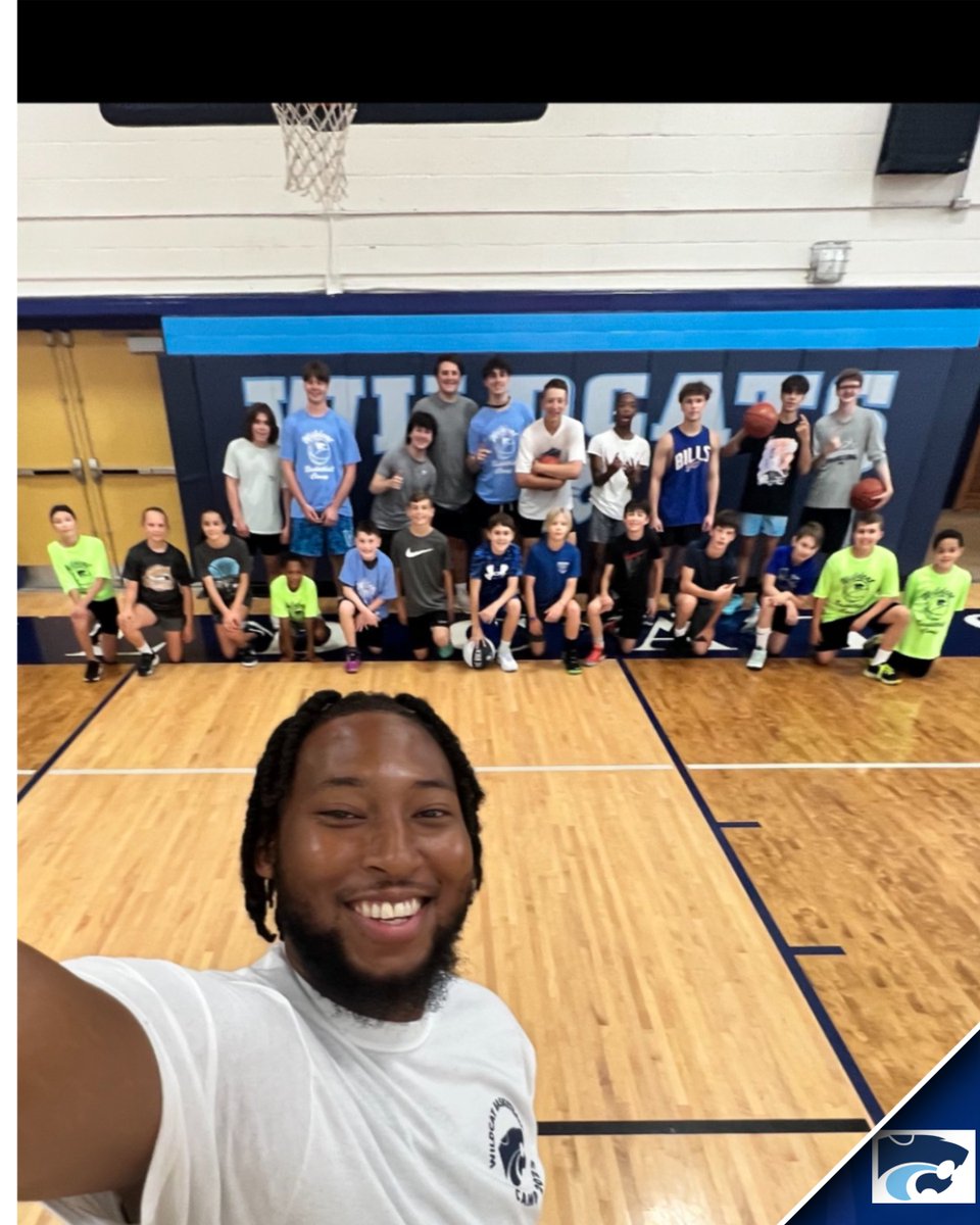 Today is the last day of Basketball Camp in the High School gym. Thank you Coach Jones, Coach Coburn and Coach Owens for running camp this week! #WildcatPride