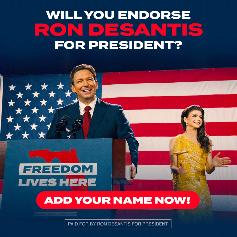 RonDeSantis's tweet photo. Decline is a choice. Success is attainable. We should choose a new direction. Will you join us?