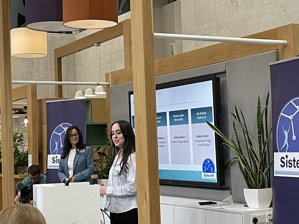 SistersIN_Stra's tweet photo. Strathearn is delighted to be embarking on Year 2 of the SistersIN leadership programme. Listening to Sarah and other SistersIN mentees and mentors speak at last night’s launch event reinforced the amazing opportunities those involved can avail of and the long term benefits. https://t.co/Q8rFHzp6jI