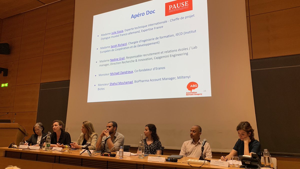 ABG (@abg_asso) on Twitter photo Pour cette édition 2023 de l'#Apérodoc @Programme_PAUSE, nous avons le plaisir de recevoir 5 #PhDs et #recruteurs :
- Julie SISSA d'<a href="/expertisefrance/">Expertise France</a>
- Sarah RICHARD de l'#IECD
- <a href="/NadineGrall/">Nadine GRALL</a> de <a href="/CapgeminiEngFR/">Capgemini Engineering France</a>
- <a href="/mvdandrieux/">Michaël V. Dandrieux</a> d'<a href="/EranosConseil/">Eranos</a>
- <a href="/ShahulMouh47765/">Shahul Mouhamad</a> de <a href="/miltenyibiotec/">Miltenyi Biotec</a> Pour cette édition 2023 de l'#Apérodoc @Programme_PAUSE, nous avons le plaisir de recevoir 5 #PhDs et #recruteurs :
- Julie SISSA d'<a href="/expertisefrance/">Expertise France</a>
- Sarah RICHARD de l'#IECD
- <a href="/NadineGrall/">Nadine GRALL</a> de <a href="/CapgeminiEngFR/">Capgemini Engineering France</a>
- <a href="/mvdandrieux/">Michaël V. Dandrieux</a> d'<a href="/EranosConseil/">Eranos</a>
- <a href="/ShahulMouh47765/">Shahul Mouhamad</a> de <a href="/miltenyibiotec/">Miltenyi Biotec</a>