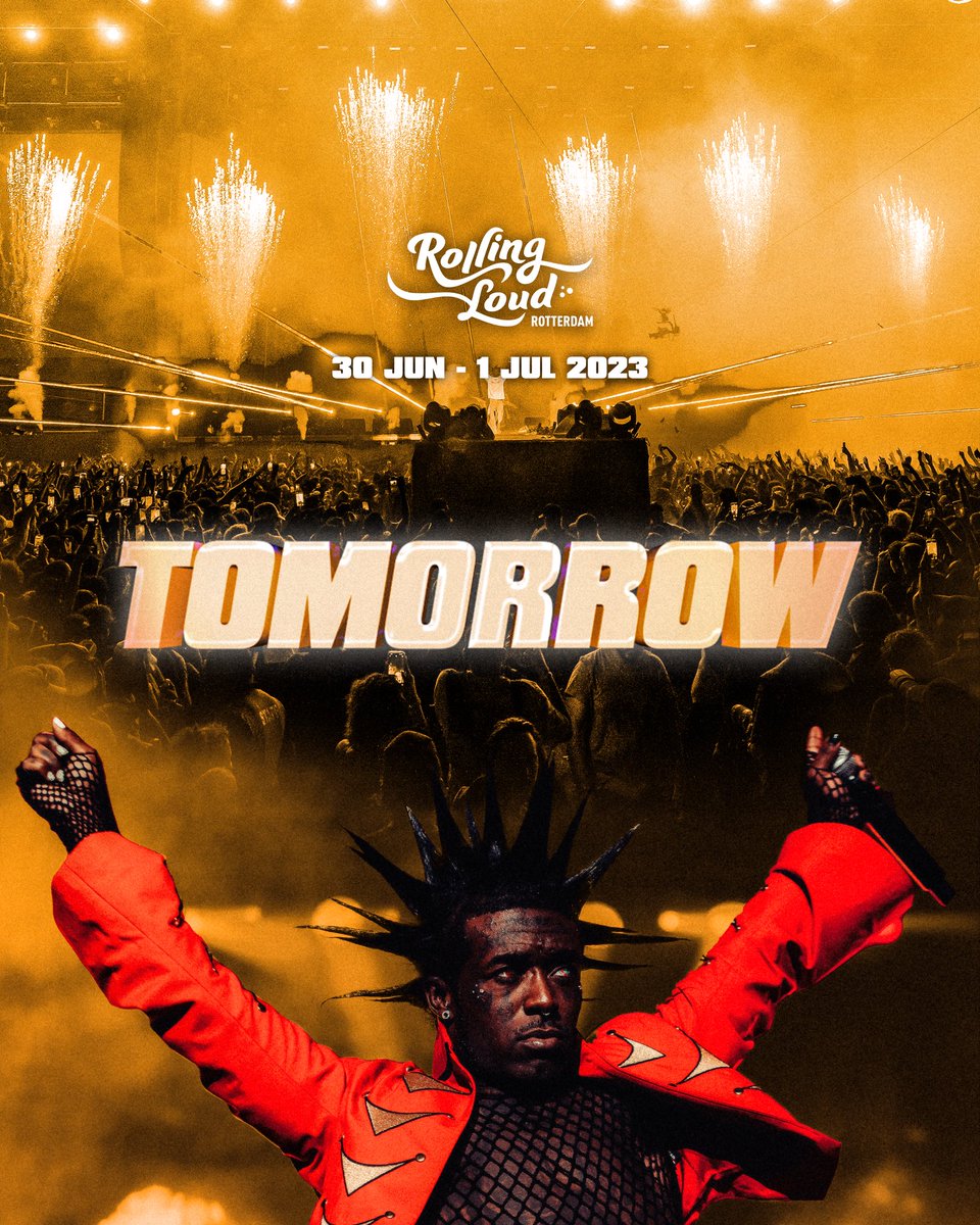RollingLoud's tweet photo. FIRST STOP: #RLROTTERDAM π³π±
SEE YOU THERE π«‘ https://t.co/ulphT0objD
