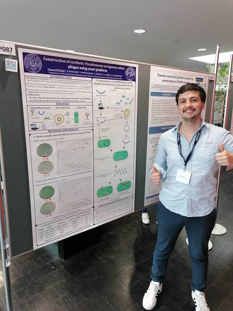 Mollicutes-Lab (@mollicutes_lab) on Twitter photo Poster time for the <a href="/Mollicutes_Lab/">Mollicutes-Lab</a> at @crispr2023
Genome edition in mycoplasmas, yeasts and Bacillus by <a href="/Fab_Curtain/">Fabien Rideau</a> Julien Barret (twitter-less?). Guest appearance by our old PhD student <a href="/Thomasipoutch/">Thomas Ipoutcha</a> now onto bigger things elsewhere Poster time for the <a href="/Mollicutes_Lab/">Mollicutes-Lab</a> at @crispr2023
Genome edition in mycoplasmas, yeasts and Bacillus by <a href="/Fab_Curtain/">Fabien Rideau</a> Julien Barret (twitter-less?). Guest appearance by our old PhD student <a href="/Thomasipoutch/">Thomas Ipoutcha</a> now onto bigger things elsewhere