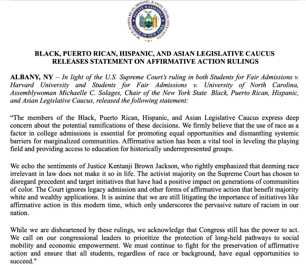 NYS BPHA Legislative Caucus tweet media