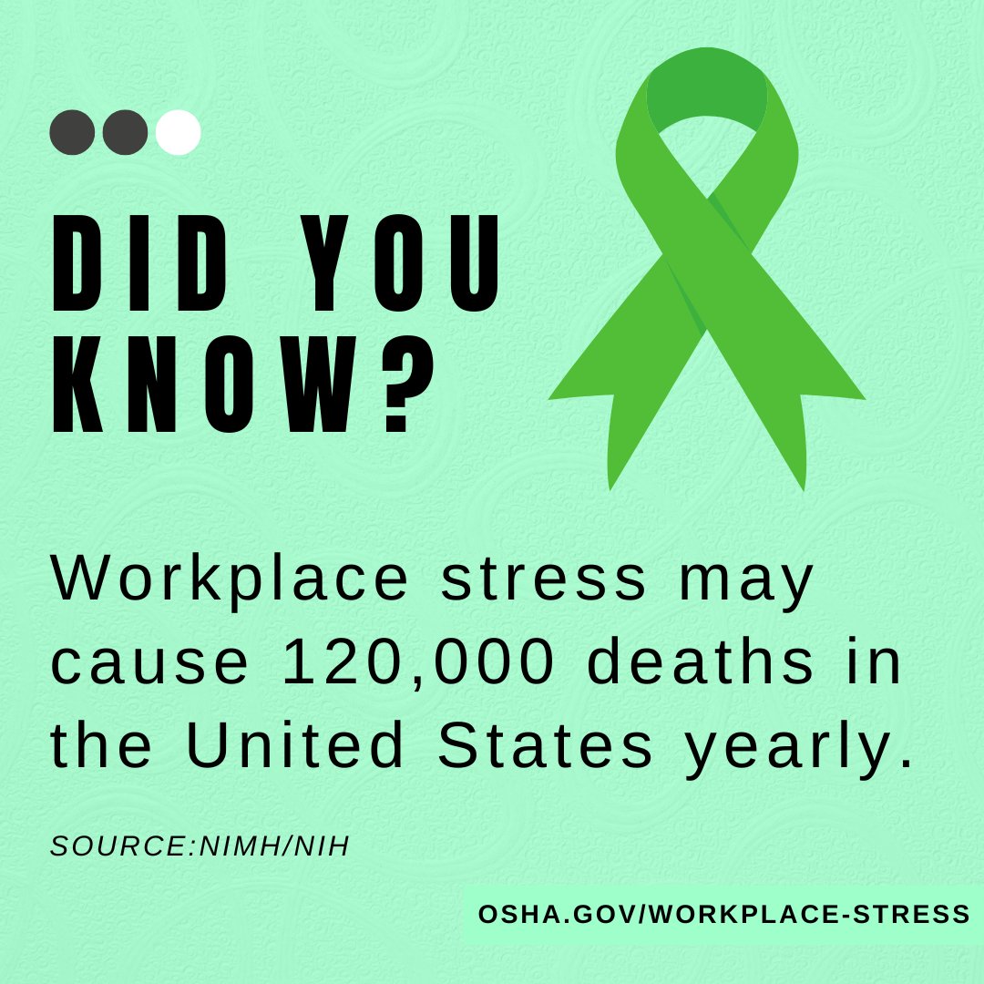 OSHA_DOL on Twitter "Workplace stress can lead to a variety of health