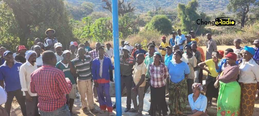 CCCZimbabwe's tweet photo. 🟡ZANU-PF's lack of empathy for the people is evident in their actions. Today, they callously destroyed 8 new solar boreholes, which were a result of the hard work and funding from our candidate for Bikita East, Boniface Mudzingwa. Those responsible for this act include Gumureshe Kwangwa, ZANU-PF youth member Tongarepi Ndava, and Court Gomba Zevezai.

Pic. Credit: @ChangeRadioZW