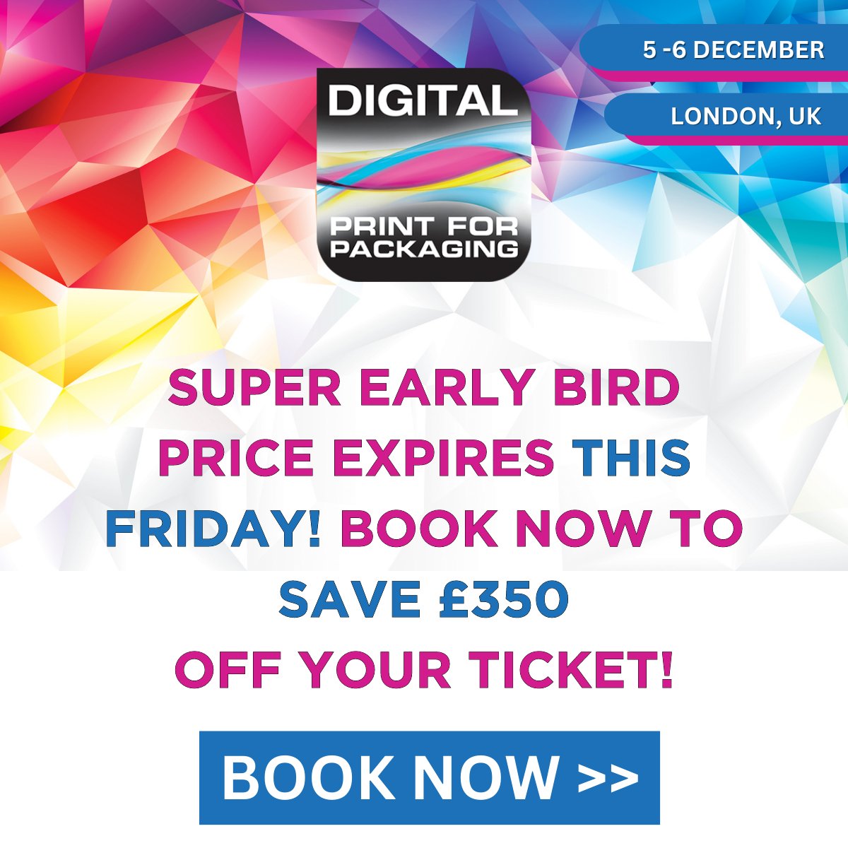 Join us for #DPPEurope23 taking place in London this year, but hurry Early Bird Ticket Prices expire tomorrow - Friday 30th June.  Visit printfutures.com/europe/event-p…