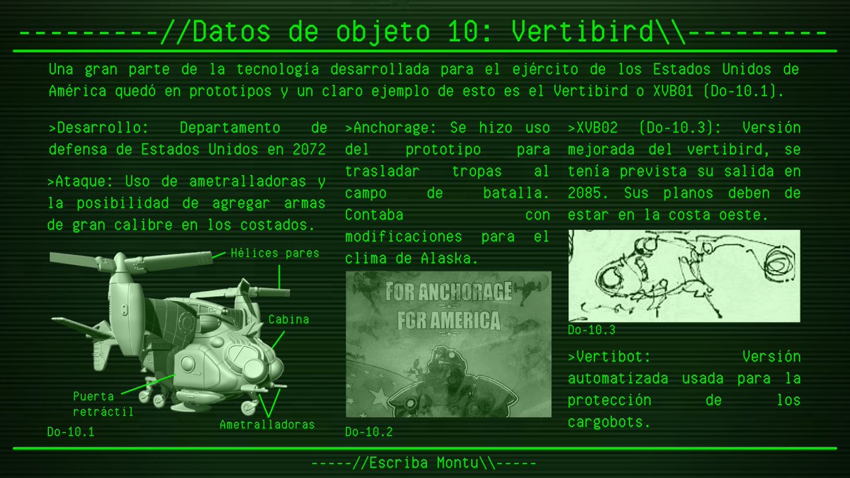 EscribaMontu's tweet photo. ยฟEs un pรกjaro? ยฟEs un aviรณn? No, es un Vertibird.
#Fallout76 #Fallout #vertibird
@bethesda_ESP @BethesdaLATAM @bethesda @Fallout https://t.co/rvRDFLIjd5
