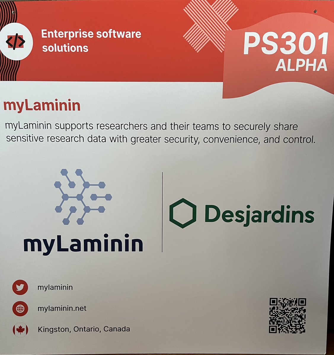 myLamininCorp's tweet photo. That's a wrap for us at #collision2023 We had a great time meeting 'like-minded' Alpha and Beta startups, as well as bumping into a number of our old incubator friends at #acceleratorcentre #rogerscybersecuritycatalyst #treefrogaccelerator #thedmz #cdl #queensuniversity https://t.co/uTchrRnFKA