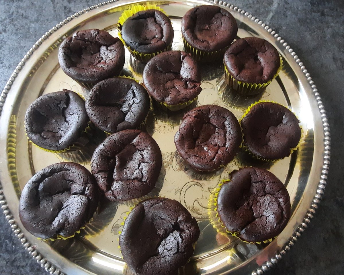 Keto, gluten free, nut free chocolate espresso muffins. Don't look like much but are so delicious. Especially if you haven't had cake in a while. Prepping for Saturday.