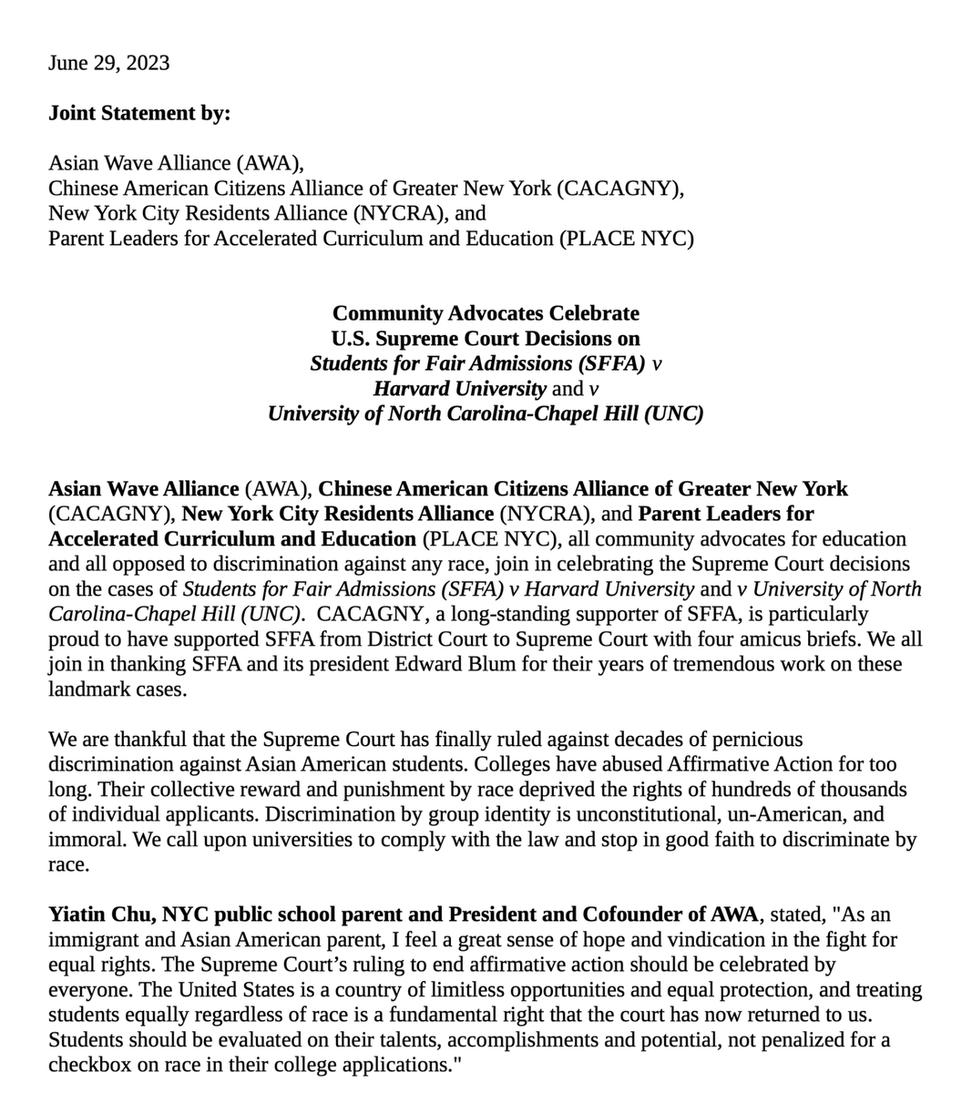 Chinese American Citizens Alliance of Greater NY tweet media