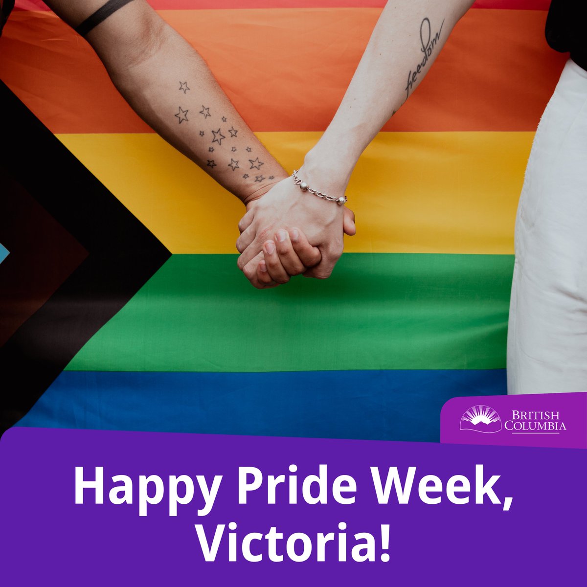 5 ways to be a better ally to #2SLGBTQIA+ family, friends &amp; people in your community:
1. Listen with an open mind
2. Speak out &amp; take action
3. Help amplify queer voices
4. Reflect on internal biases
5. Support queer organizations
#HappyPrideWeek, #YYJ! news.gov.bc.ca/29093