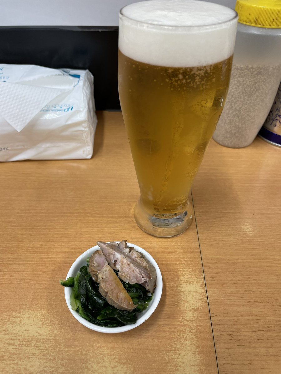 kinsirou1's tweet photo. 北綾瀬
武蔵家

特製ラーメン750円
海苔50円
ほうれん草50円
グラス生ビール300円

2日連続深夜ラーメン！
美味い！悔いなし笑 https://t.co/kxqR1i2gP3