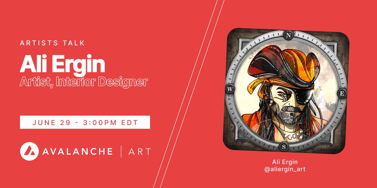 RedChainCulture's tweet photo. GM! Don't forget to join our Spaces today with @aliergin_art and find out more about this amazing artist &amp; human.

https://t.co/9WEX8nMYbs https://t.co/xn93SveDNV