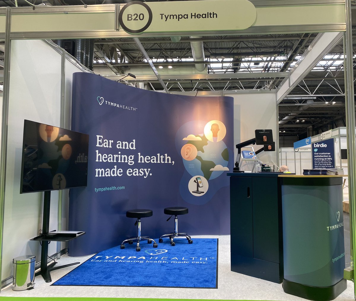 TympaHealth's tweet photo. All setup and ready for the Care Managers Show tomorrow & Saturday at the NEC, Birmingham π
We are looking forward to seeing everyone at stand B20 to learn more about the Tympa Platform π
#TympaHealth #TympaPlatform #Audiology #hearinghealth #careshow #medtech #technology https://t.co/o8M2QmuGhC