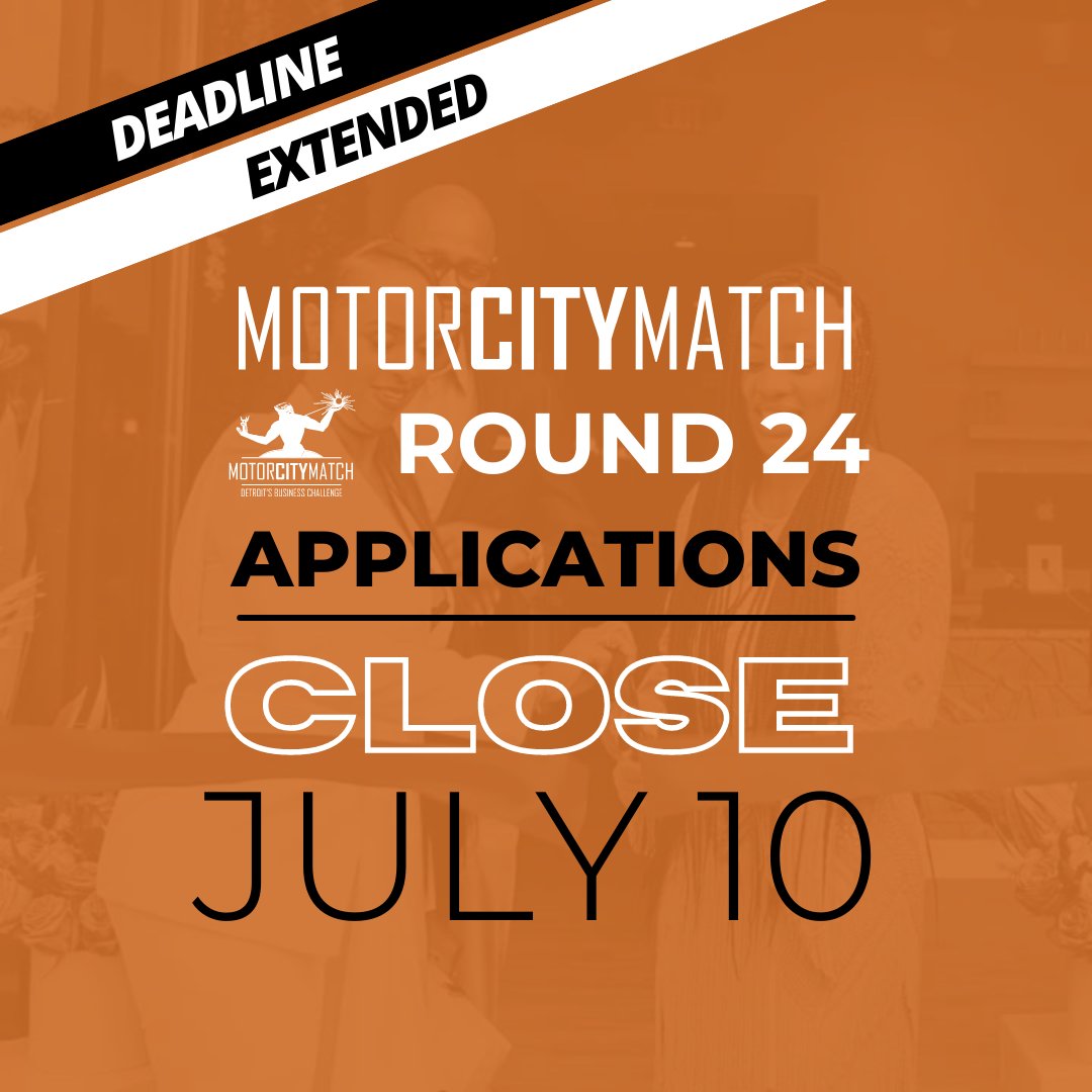 We've extended the Round 24 application deadline to Monday, July 10 at 11:59 PM! We're hosting a hybrid info session on July 6 from 6:30-8 PM &amp; holding virtual consultation sessions on July 7 from 9 AM-12 PM.