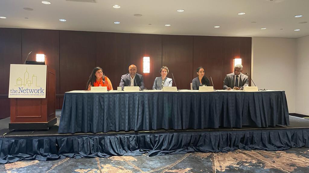 theNetworkNY's tweet image. “This year, we are going to exceed production of #supportivehousing. We are looking at non-tax credit developments. We are fully engaged with the fed gov &amp;amp; trying to engage fully with the state leg. We are getting creative.” @NYCHousing Commissioner Carrión at packed #NetConf23