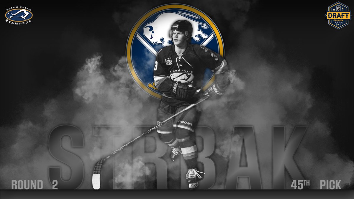 A HUGE congratulations to <a href="/MaximStrbak/">Maxim strbak</a>!

Round 2 Pick 45 by the <a href="/BuffaloSabres/">Buffalo Sabres</a>

#GoPede🦬 X  #LetsGoBuffalo

#NHLDraft2023