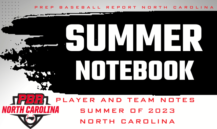 PrepBaseballNC's tweet photo. 𝐒𝐮𝐦𝐦𝐞𝐫 𝐍𝐨𝐭𝐞𝐛𝐨𝐨𝐤
PBR was on hand for the SBA Organizational Workouts in early June. Inside is a quick look at several hitters to know and follow this summer.
https://t.co/GiBFAR7fIS
@SBATheShow #BeSeen #OrgDay https://t.co/IPfEaH1pUt