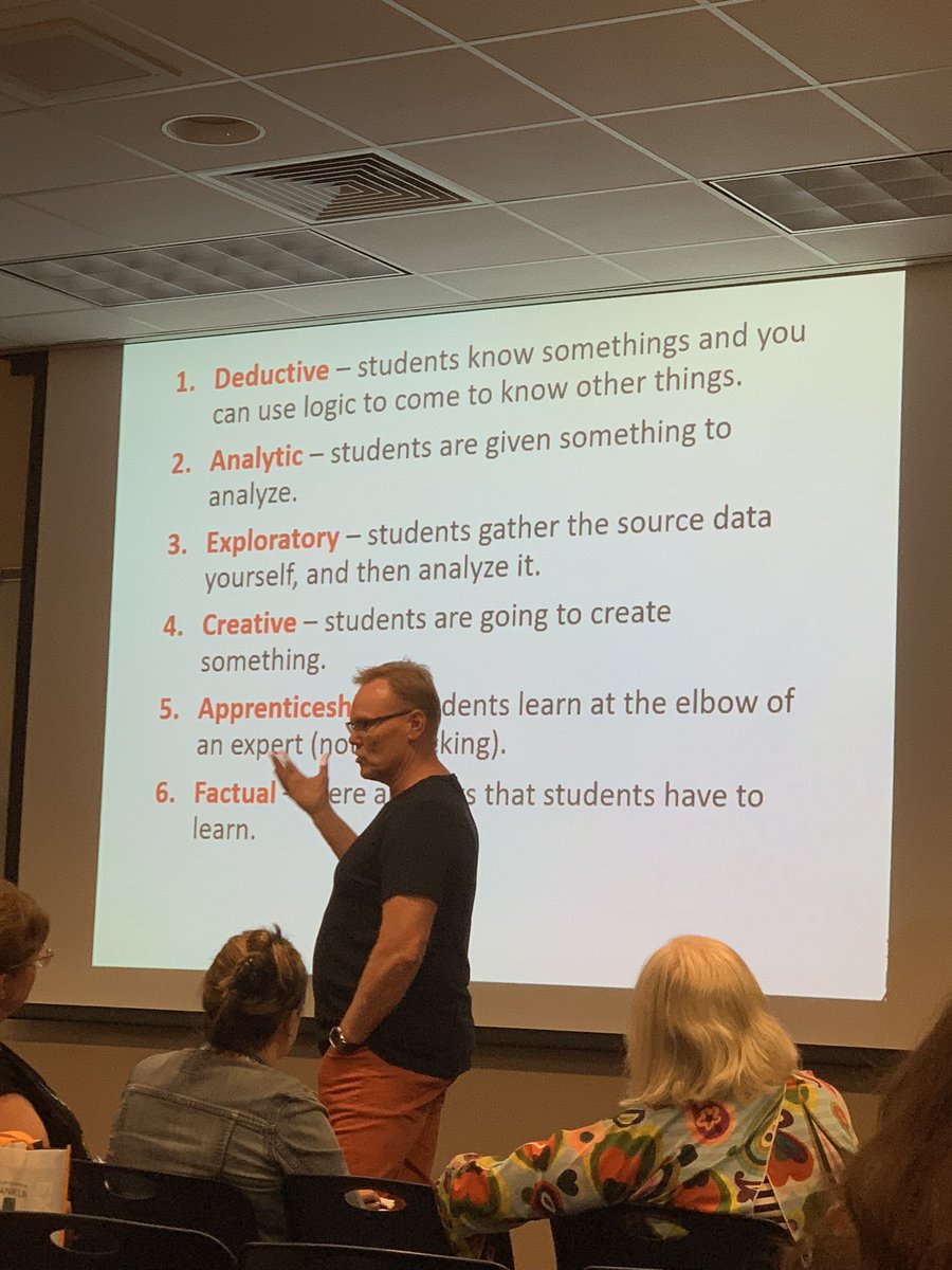 InkyButton's tweet image. Fireside chat with @pgliljedahl. Building Thinking Classrooms across the curriculum. #BTCC23 It’s all about creating curiosity.