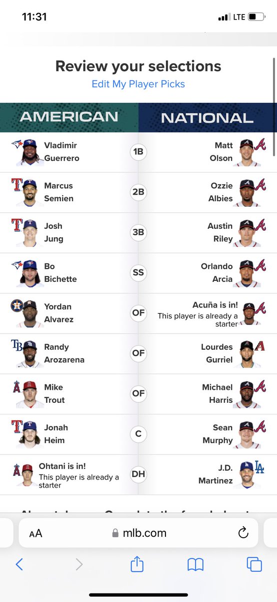 kejohnson10's tweet photo. @Braves https://t.co/3oikgOyPac