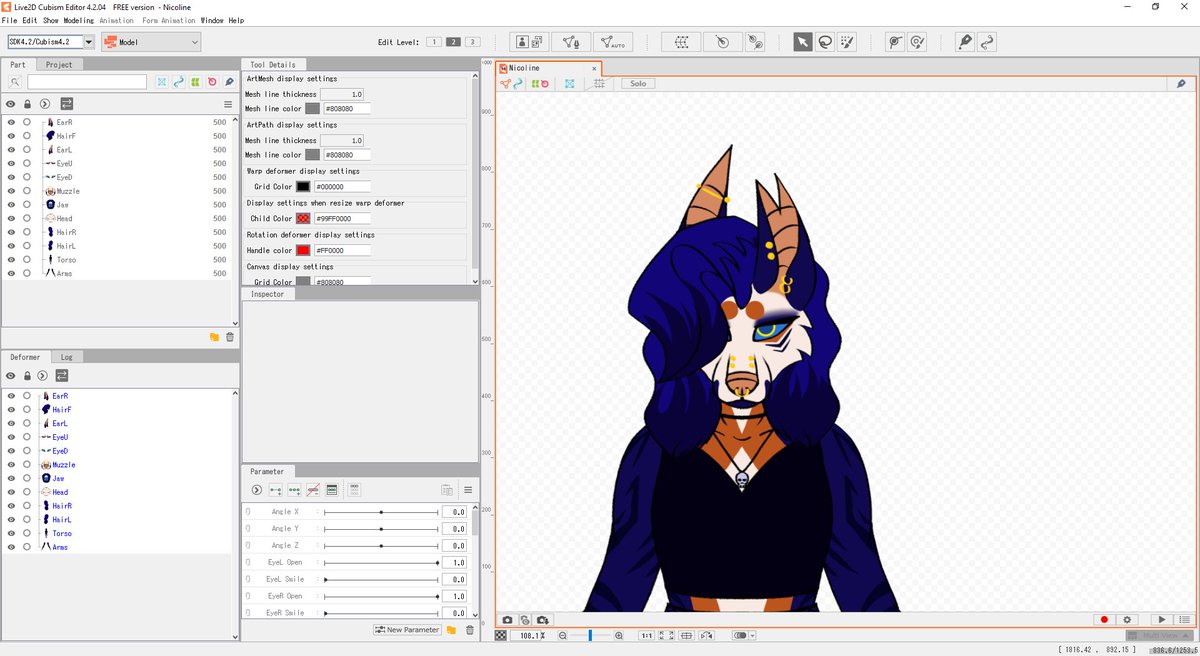 Learning how to make vtubers with my lil bb