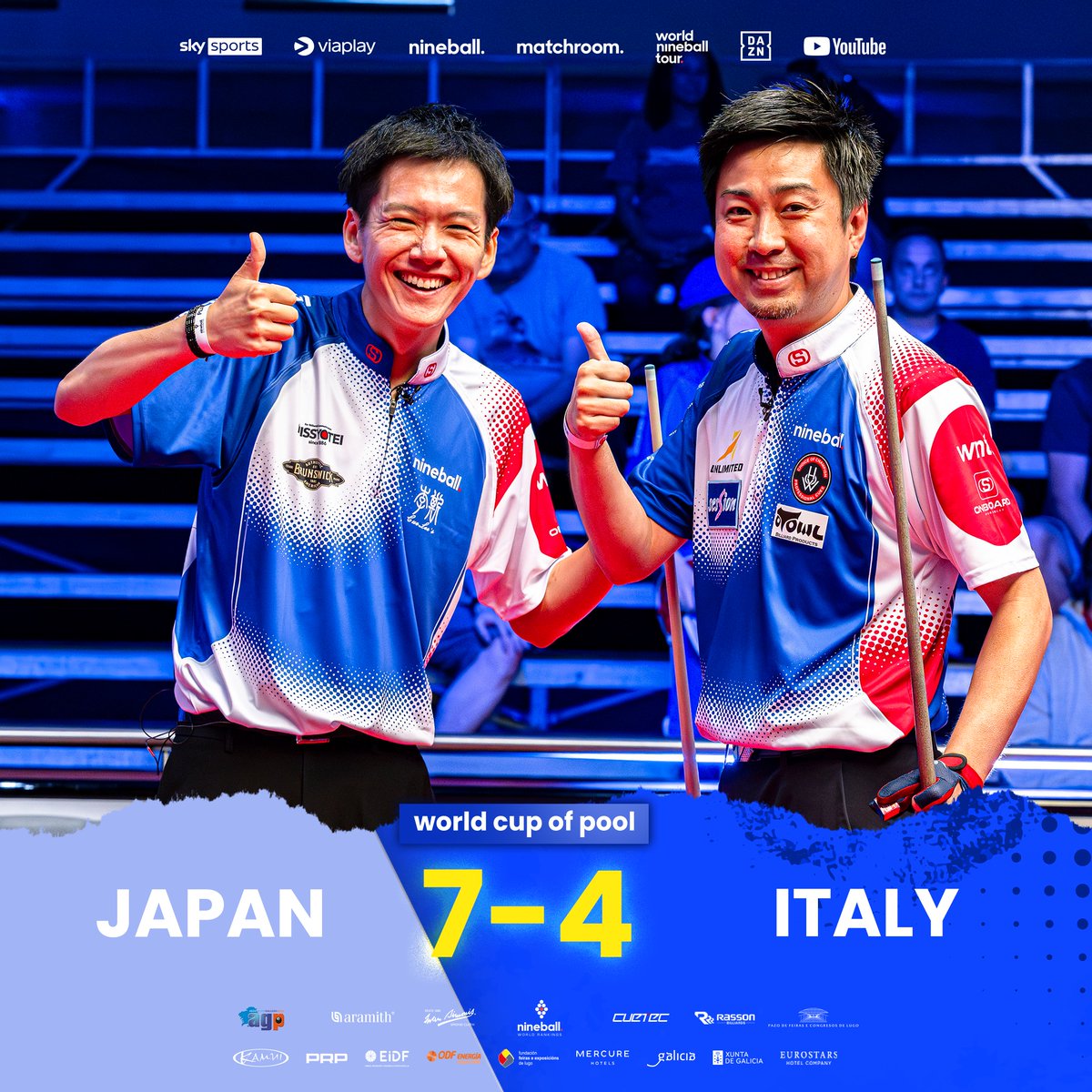 Big in Japan 🙌

🇯🇵🌟 #WorldCupofPool 🌎